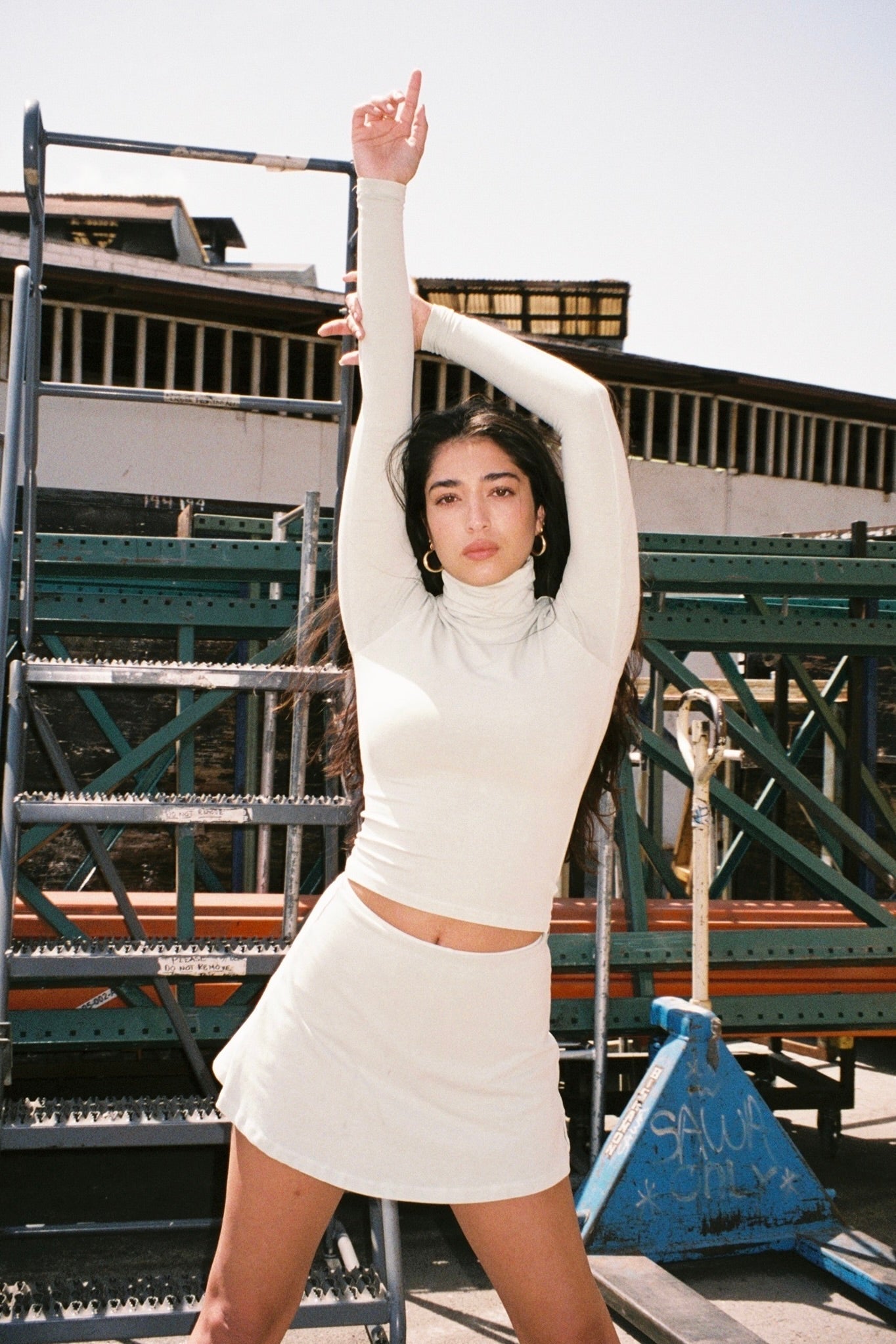 Baumwoll-Spandex-Rollkragenpullover (Garment Dye)